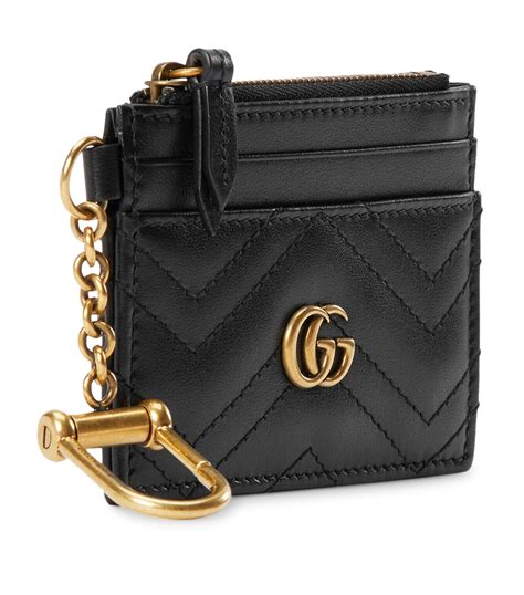 gucci card holder key chain|Gucci GG Marmont Leather Card Holder .